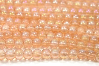 Rose Gold AB 4mm Aurora Bead