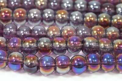 Amethyst AB 6mm Aurora Bead
