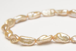 7x11mm Champagne Keshi Freshwater Pearls