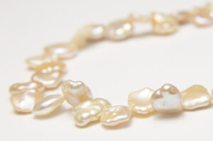 AA Grade Apricot Keshi Freshwater Pearls