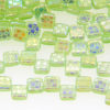 Peridot Stenciled 2-Hole Tile