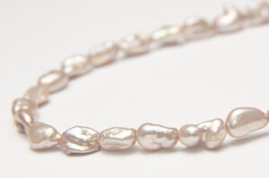 4.5x6mm Natural Rose Pink Keshi Nugget Freshwater Pearls