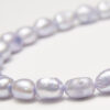9x8mm Silver Lilac Baroque Freshwater Pearls