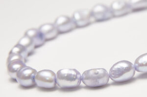 9x8mm Silver Lilac Baroque Freshwater Pearls