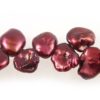 Cranberry Keshi Pearls