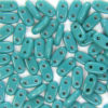 Opaque Persian Turquoise CzechMate Bars