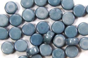 Lustre Opaque Blue DiscDuo Beads