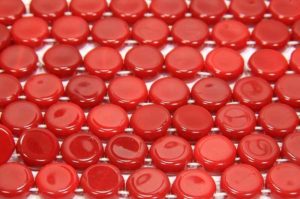 Fire Red DiscDuo Beads