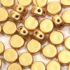 Satin Gold DiscDuo Beads