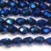 Electric Blue Facetted Crystal Drops