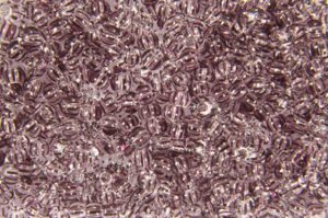 Black Striped on Crystal Preciosa Seed Beads