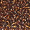 Silver Lined Dark Topaz Preciosa Seed Beads