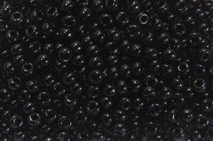 Opaque Black Preciosa Seed Beads