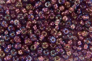 Rainbow Silver Lined Deep Amethyst Preciosa Seed Beads