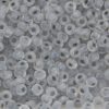 Frosted Colour Lined Grey Preciosa Seed Beads