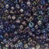 Transparent Black Iris Preciosa Seed Beads