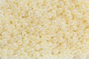 Lustred Opaque Shell Preciosa Seed Beads