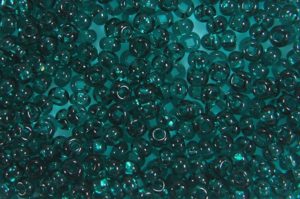 Transparent Teal Preciosa Seed Beads