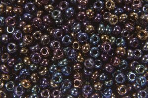 Metallic Iris Black Preciosa Seed Beads