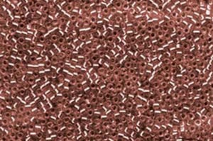 Dark Cranberry Silver Lined Delica Beads