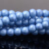 Cool Blue Satin Glass Pearls