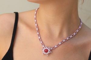 Coral Nebula Starlight Necklace Kit