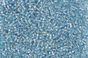 Blue Silver Lined Delica Beads
