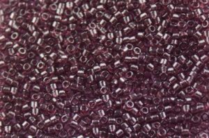 Transparent Mauve Delica Beads