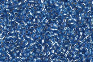 Azure Silver Lined Delica Beads
