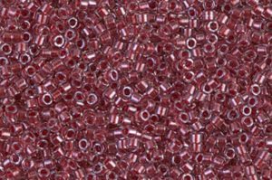 Sparkling Cranberry Lined Crystal Delica Beads