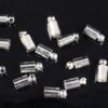 4.5mm Silver Glue In End Caps 16pcs