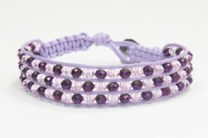 Venetian Purple Atlantis Crystal Weave Bracelet Kit