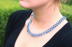 Electric Blue Raindrop Necklace Kit