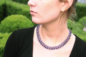 Velvet Orchid Raindrop Necklace Kit