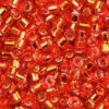 Silver Lined Flame Red Delica Beads