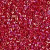 Opaque Red AB Delica Beads