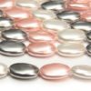 Coral Mix Mother of Pearl Oval
