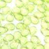Transparent Spring Green Pip Beads