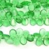 Transparent Forest Green Pip Beads