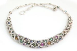 Crystal Calypso Bead Netted Necklace Pattern Download