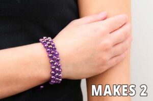 Purple Haze Honeycomb Crystal Bracelets Kit