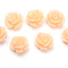 Shell Pink Rose Hand Crafted Gemstone Flowers