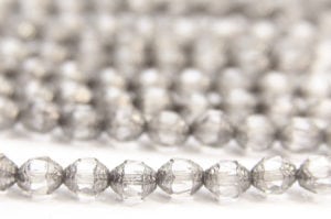 Crystal Firepolish, Silver Crowned Czech Bols