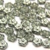 Metallic Mint Czech Glass Daisy Spacers
