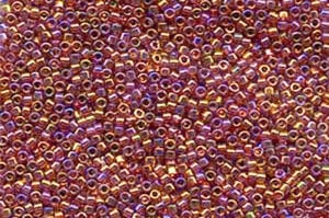 Gold Red Luster Delica Beads
