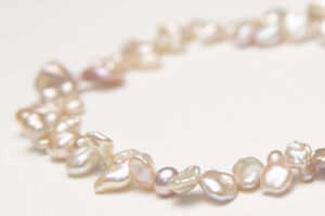 4-7mm Natural Light Peach Keshi Freshwater Pearls