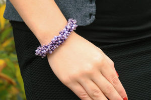 Orchid Caribbean Pearl Necklace and Bracelet Kit