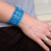 Frosty Blue Snowflake Tapestry Bracelet Kit
