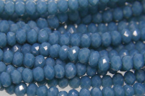 Opaque Turquoise Crystal Donut