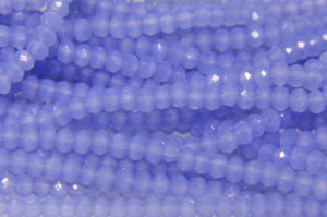 Frosted China Blue AB Crystal Donut